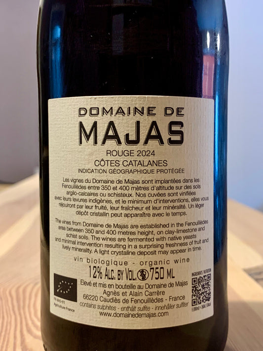 Domaine de Majas Rouge 2024 Côte Catalanes/Bio