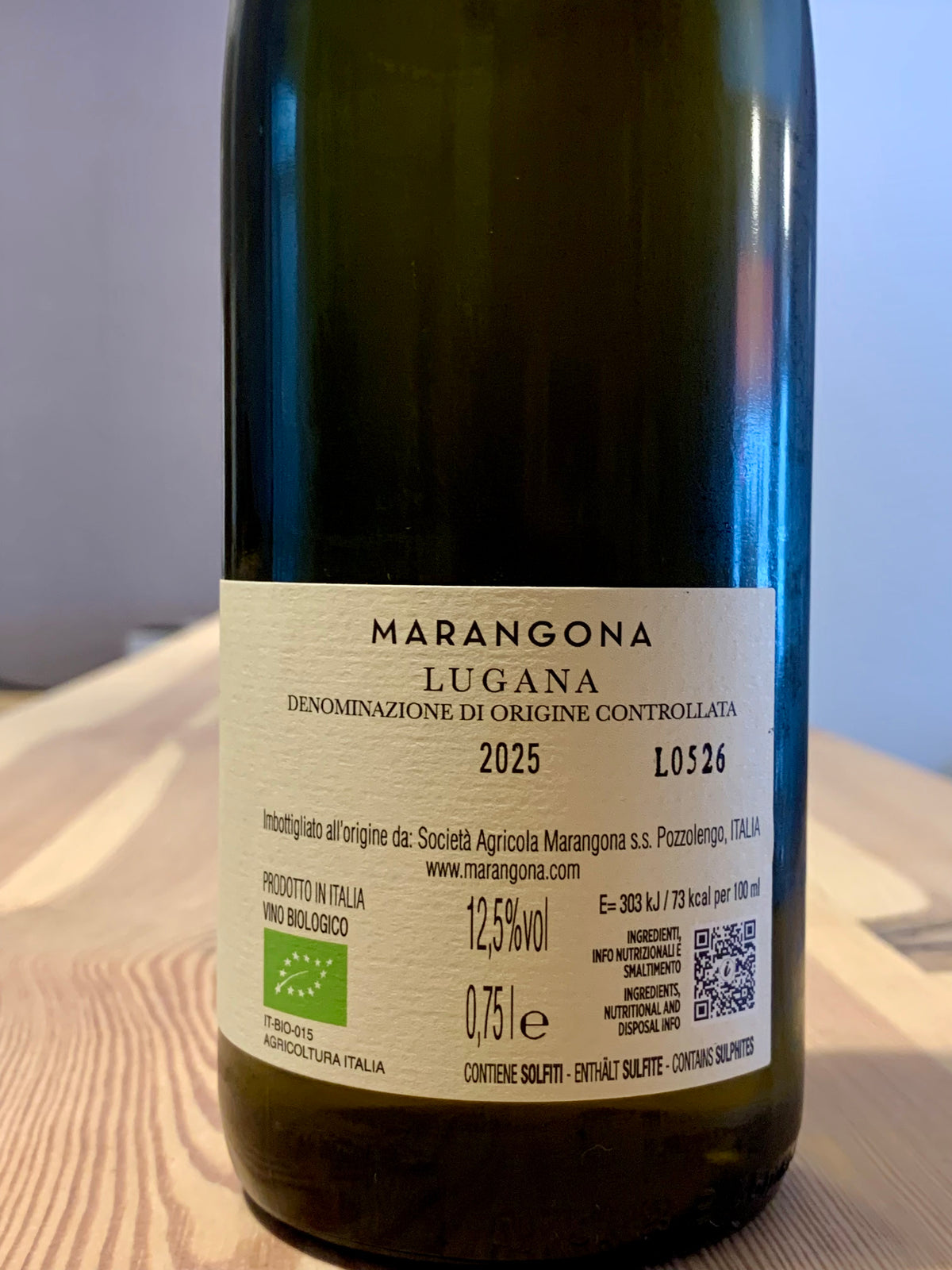 Marangona Lugana DOC 2025 Lombardei/Bio