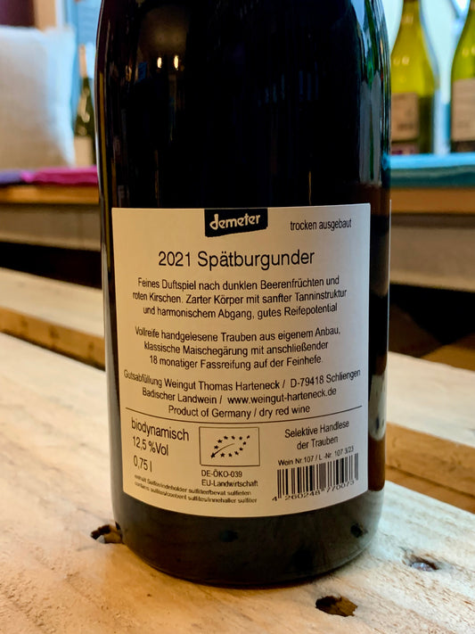 Spätburgunder 2022 Thomas Harteneck Baden/Bio