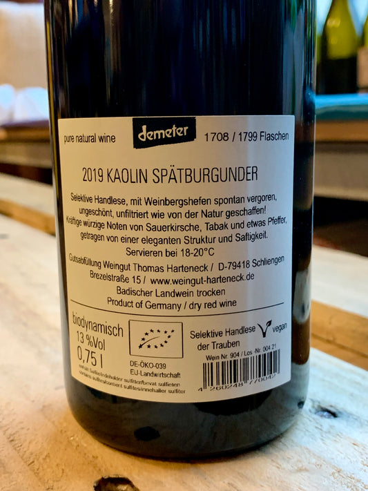 Kaolin Spätburgunder 2019 Thomas Harteneck Baden/Bio