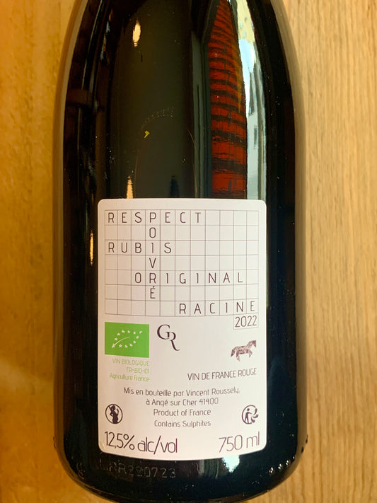 Irréductible Rouge Pineau D'Aunis 2022 Clos Roussely Loire/Bio
