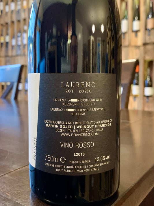 Laurenc 2018 Lagrein Pranzegg Südtirol Bozen