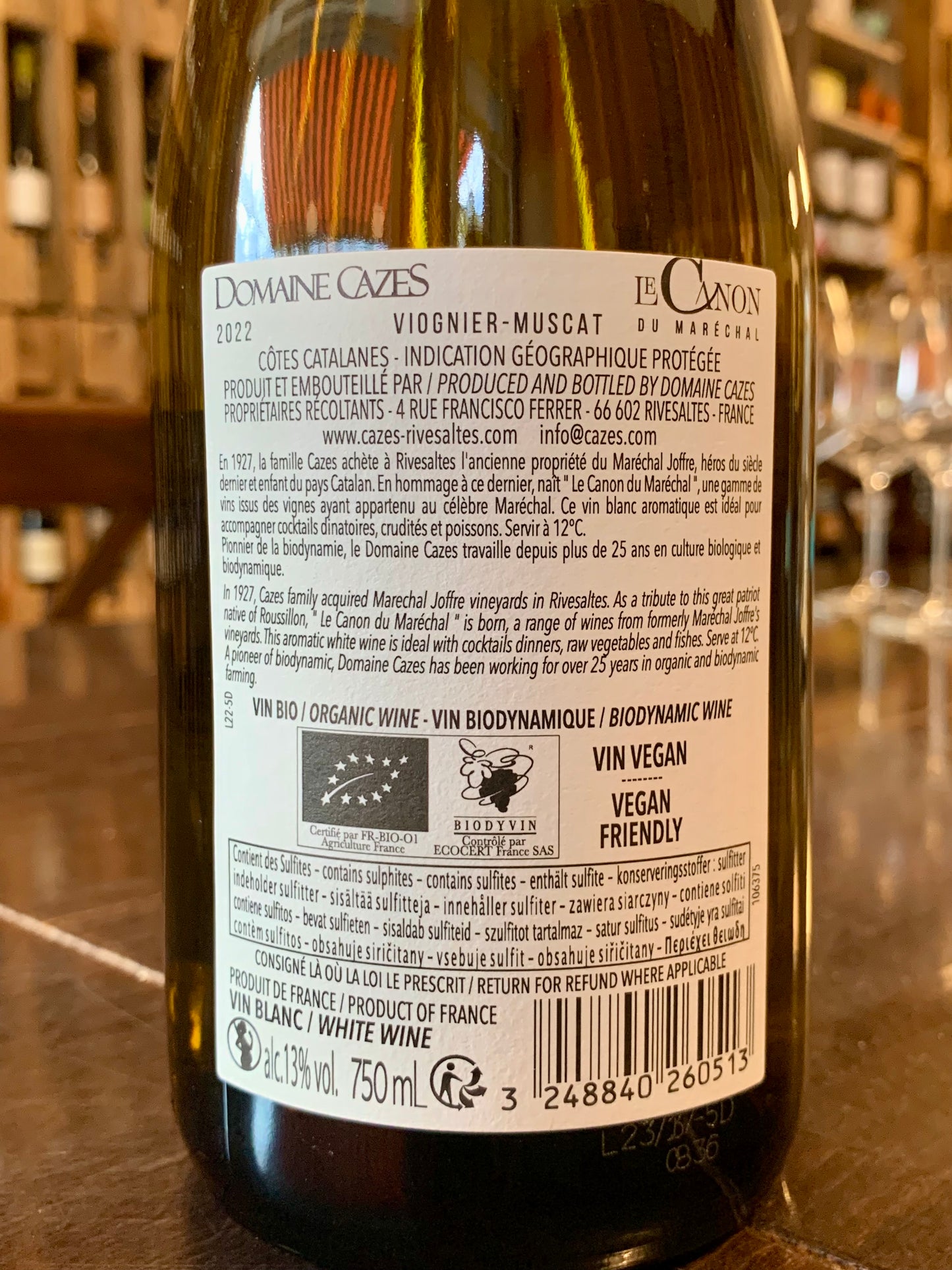 Le Canon du Maréchal 2023 Domaine Cazes Roussillon/Bio