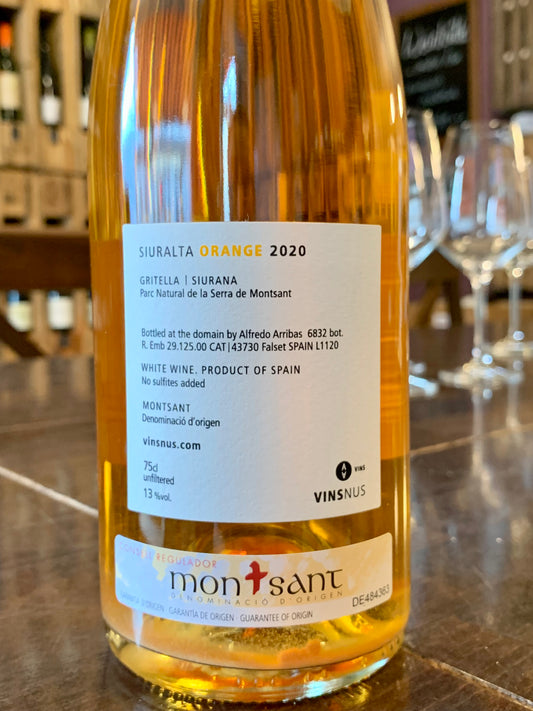 Siuralta Orange 2020 Vins Nus Montsant