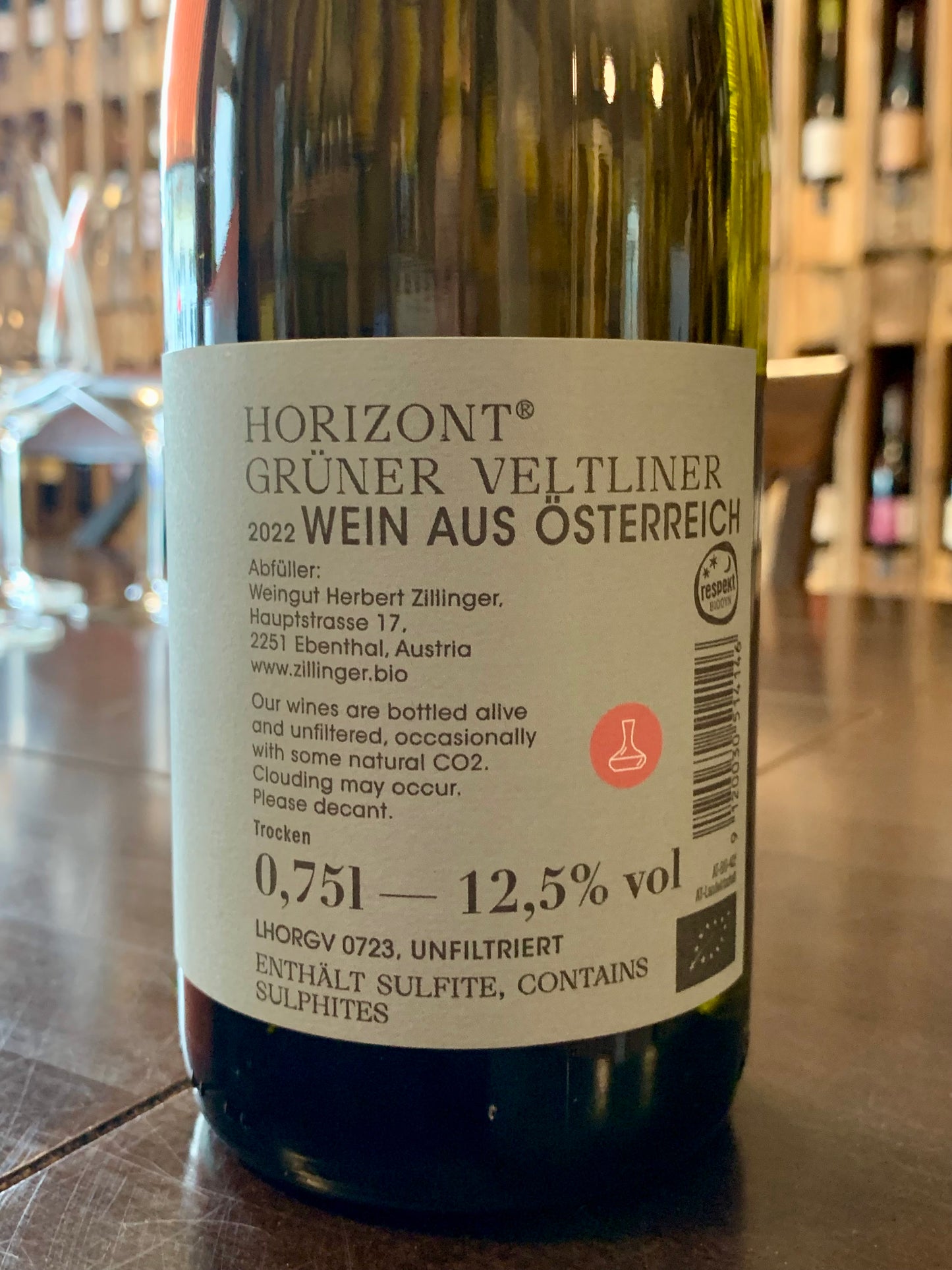 Horizont Grüner Veltliner 2022 Herbert Zillinger Weinviertel/Bio