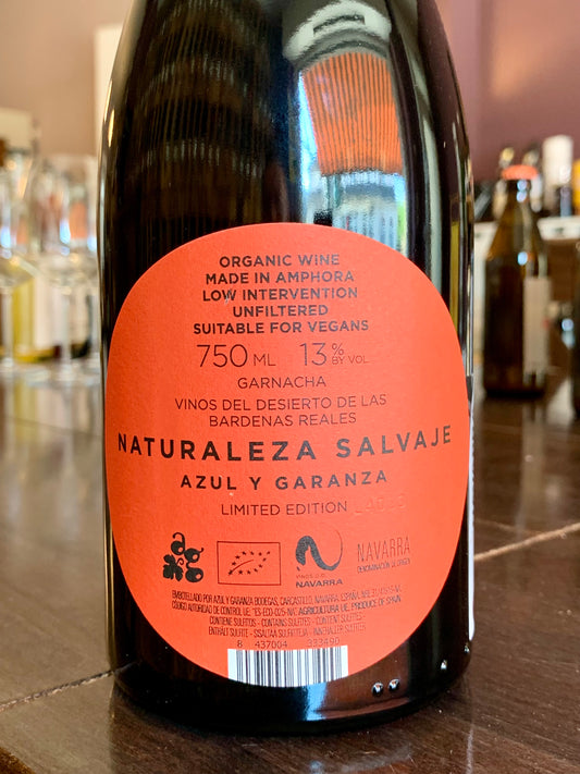 Naturaleza Salvaje Tinto 2022 Azul y Garanza Navarra/ Bio
