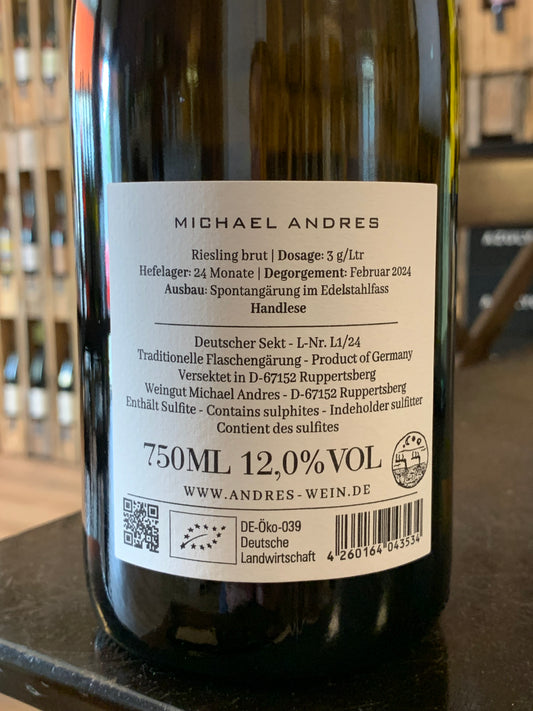 Riesling Brut 2021 Michael Andres Pfalz/Bio