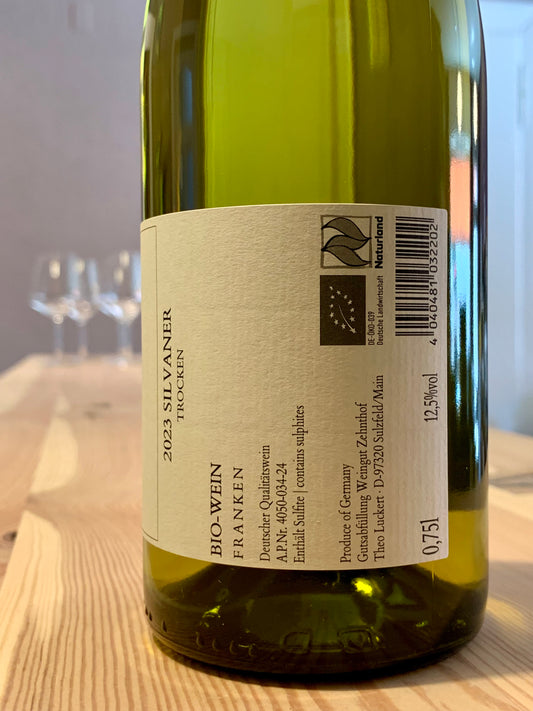 Silvaner trocken 2023 VDP Weingut Zehnthof Luckert Franken/Bio