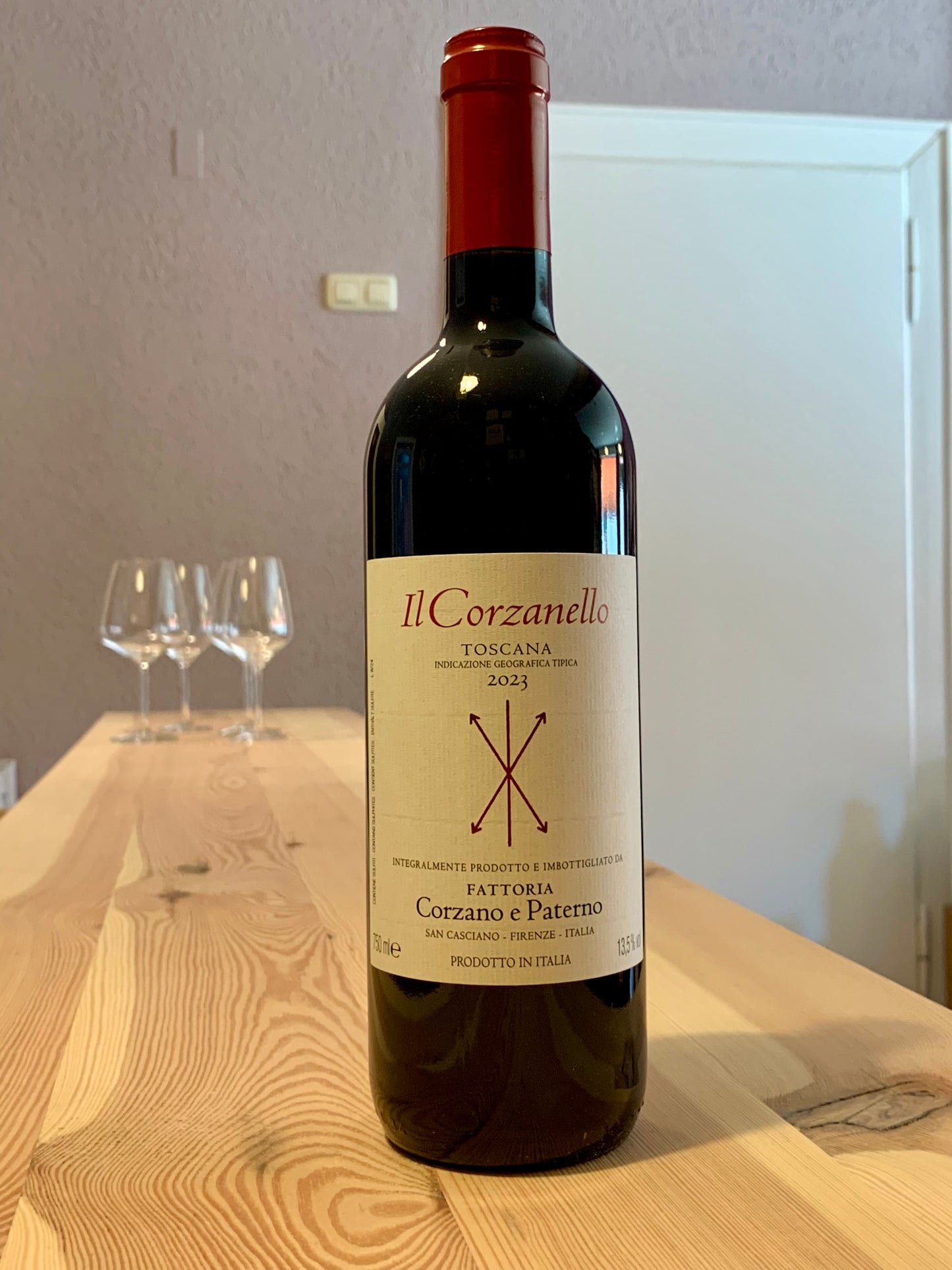 Il Corzanello Rosso 2023 Corzano e Paterno Toscana/Bio
