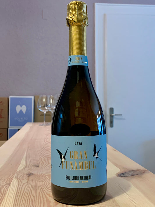 Cava Gran Funambul Natural Brut Reserva 2017 Entre Vinyes Katalonien/Bio