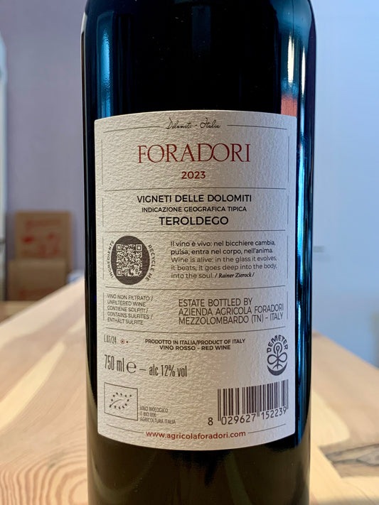 Foradori 2023 Teroldego Vigneti delle Dolomiti IGT Trentino/Bio