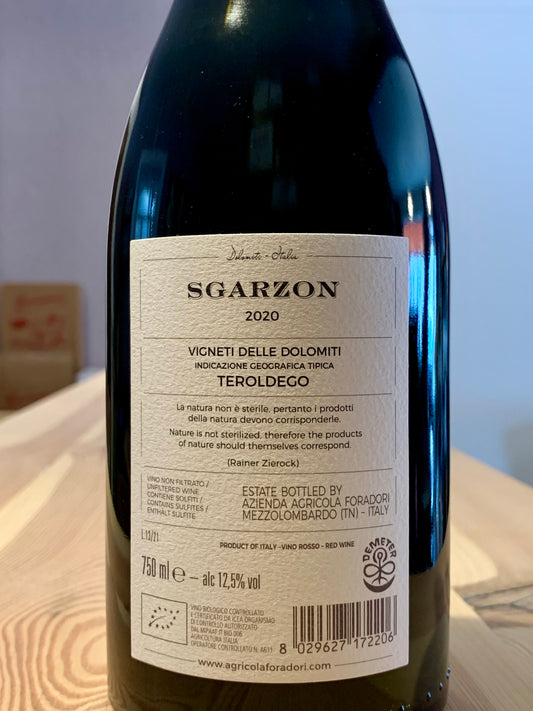 Foradori 2020 Sgarzon Teroldego Vignti delle Dolomiti IGT Trentino/Bio