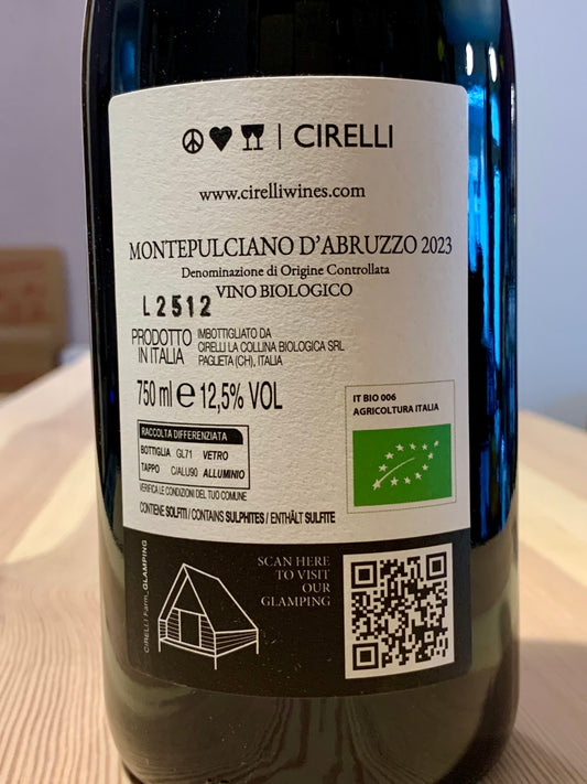 Cirelli 2023 Montepulciano d'Abruzzo DOC/Bio