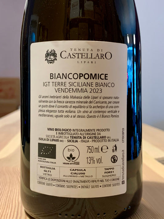 Pomice Bianco 2023 IGP Malvasia delle Lipari Tenuta di Castellaro/Bio