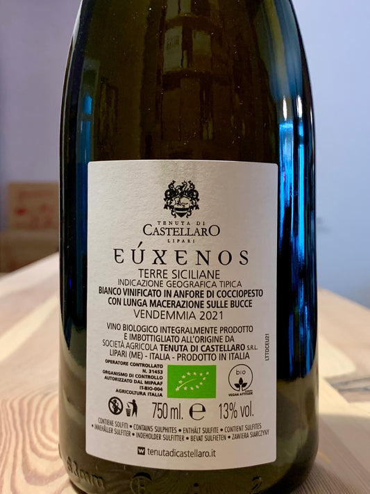 EúxEnos 2021 Amphore Malvasia di Lipari Tenuta di Castellaro Lipari /Bio