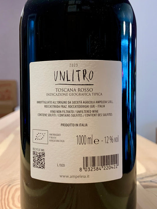 Ampeleia "UNLITRO" 2023 IGT Costa Toscana 1000ml/Bio