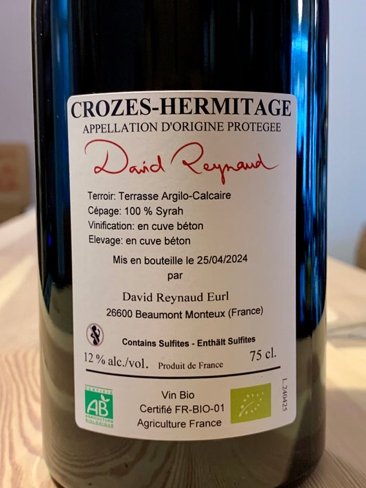 Crozes Hermitage rouge Beaumont 2023 Domaine Les Bruyéres/Bio