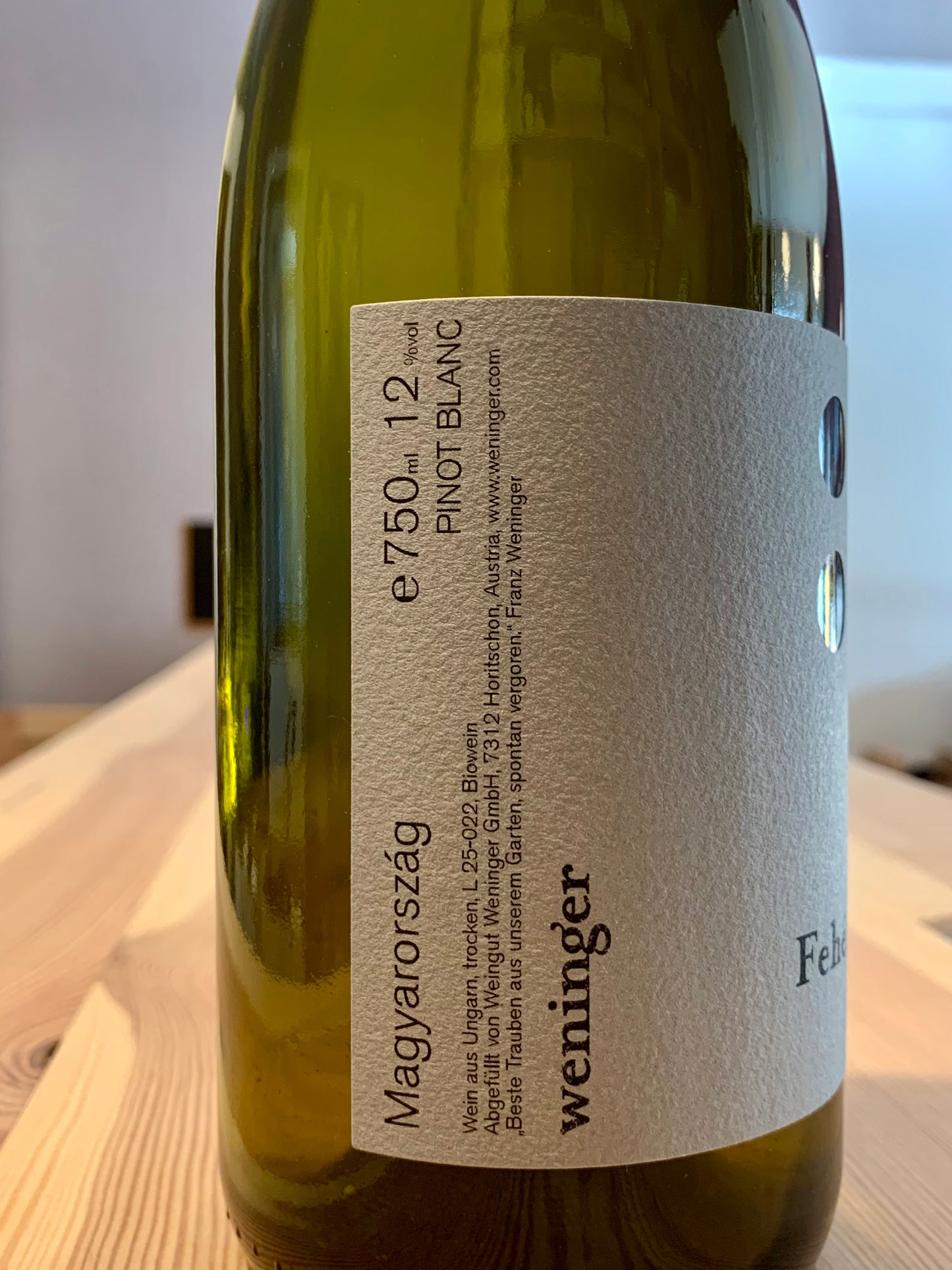 Fehérburgundi 2023 Weissburgunder Weingut Weninger Burgenland/Bio