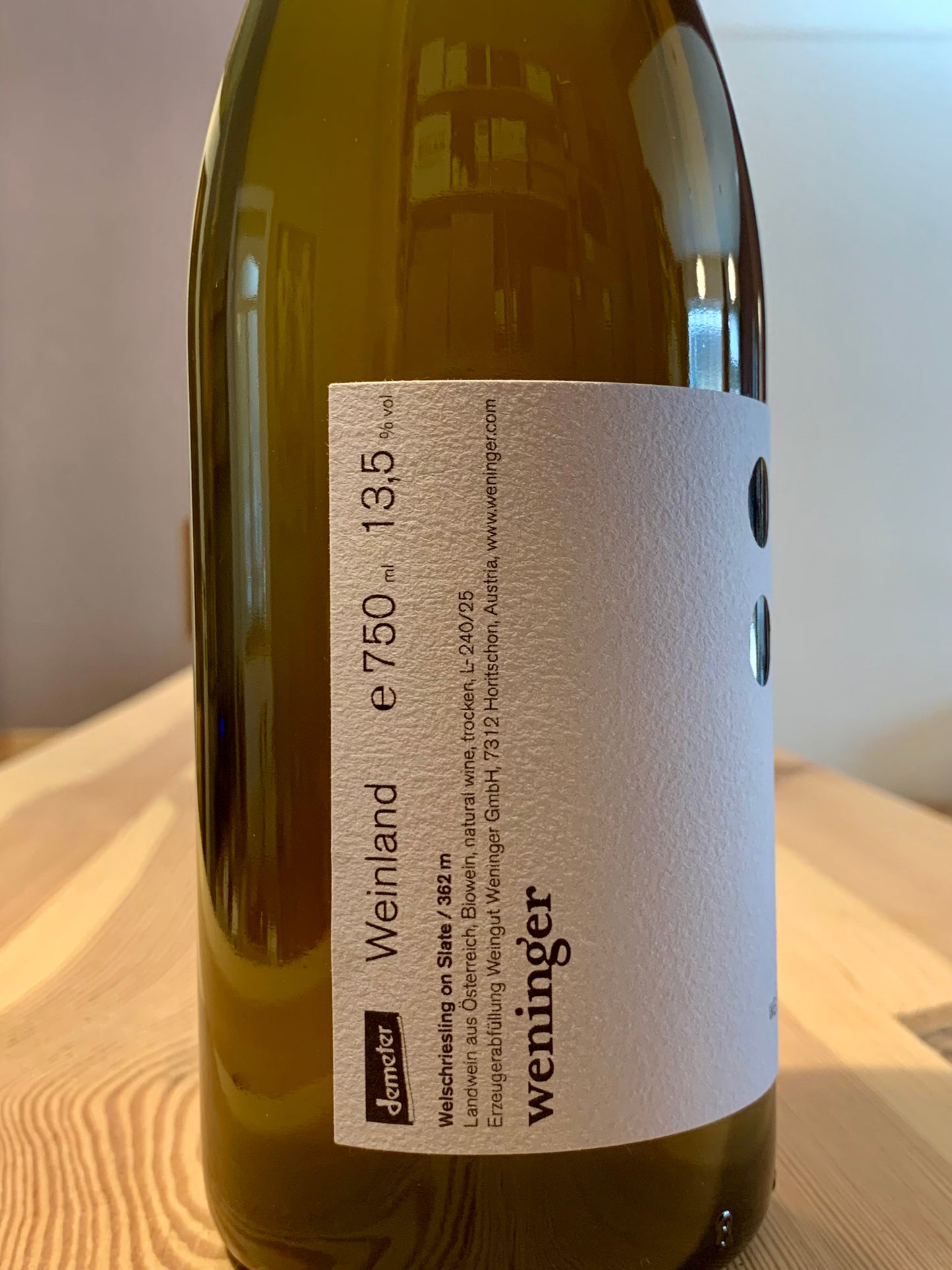 Say Welschriesling 2024 Weingut Weninger Burgenland/Bio
