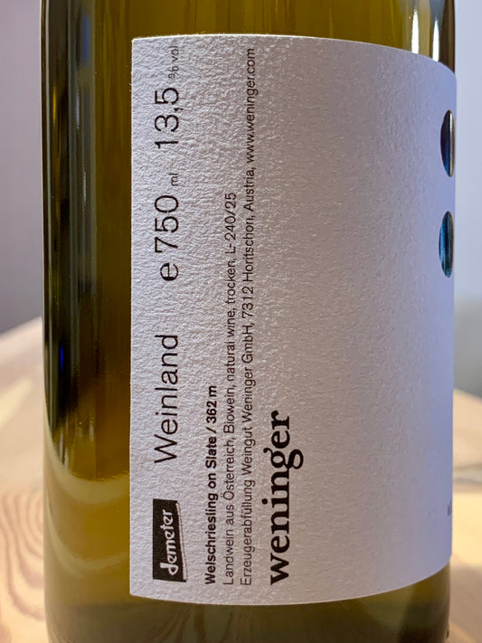 Say Welschriesling 2024 Weingut Weninger Burgenland/Bio