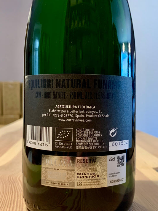 Cava Funambul Brut Natur 2022 Entrevinyes Penedes/Bio