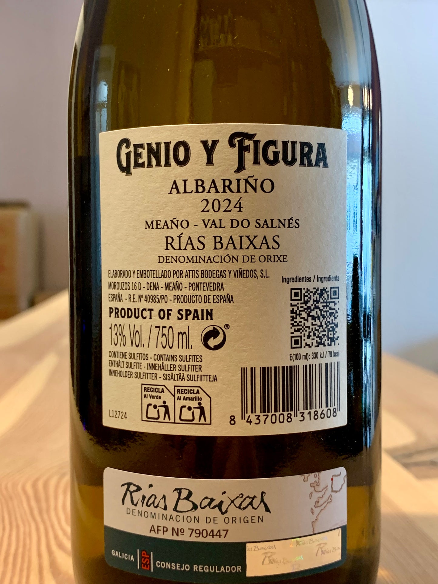 Genio y Figura 2024 Albarino Attis Rias Baixas Galizien