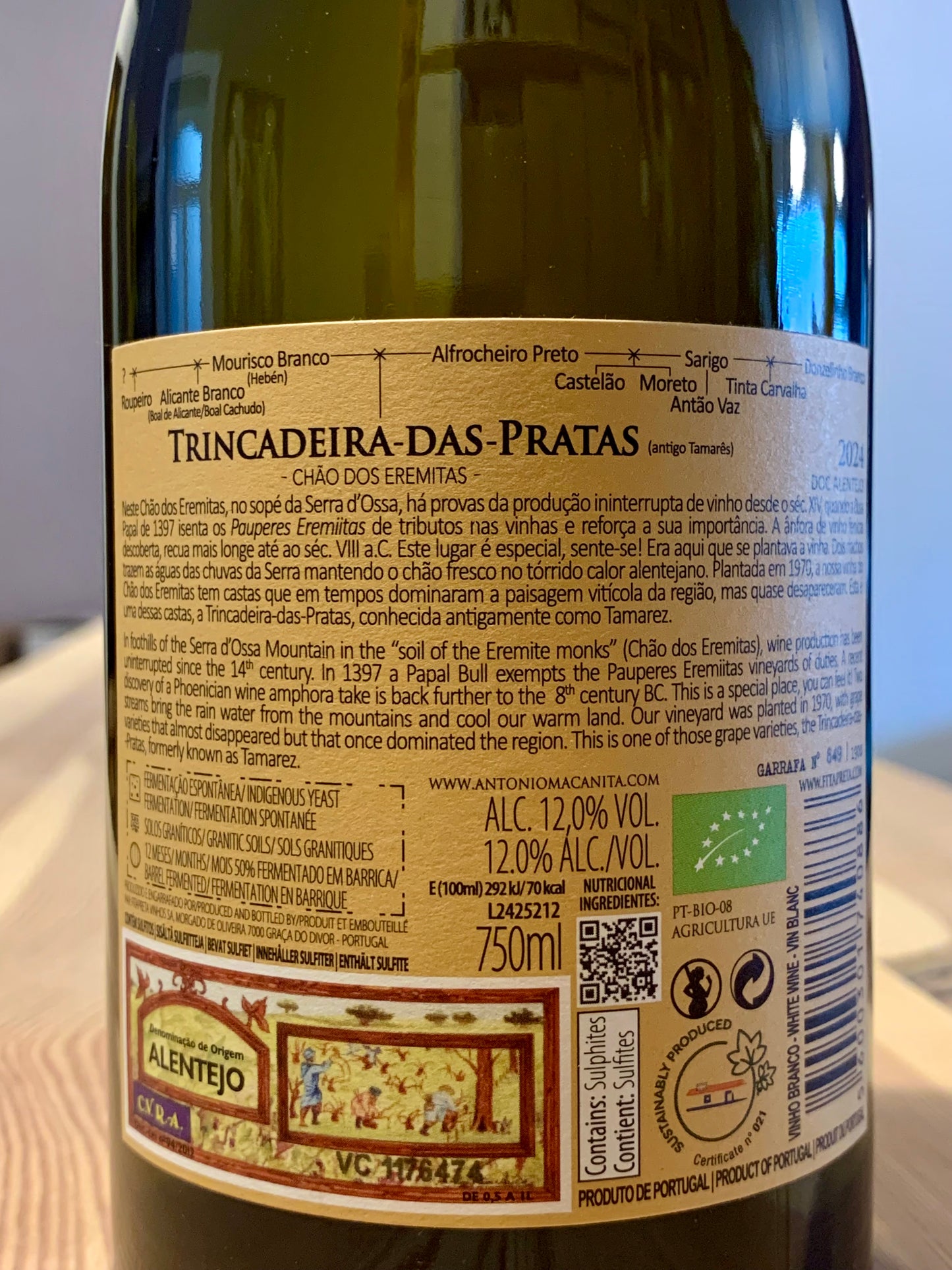 Fitapreta Trincadeira-Das-Pratas/ Chao Dos Eremitas 2024 Alentejo/Bio
