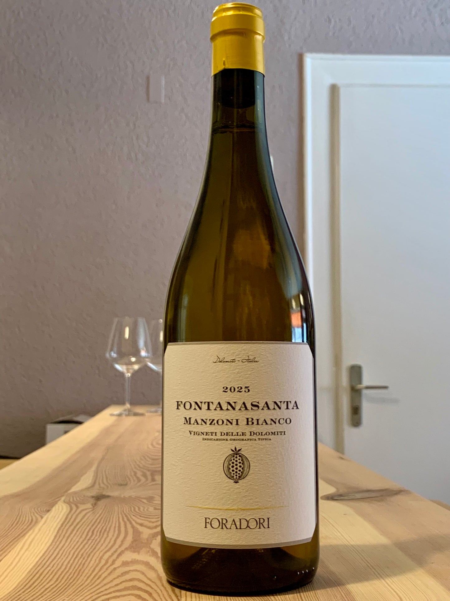 Foradori 2025 Fontanasanta Manzoni Bianco Vigneti delle Dolomiti IGT Trentino/Bio