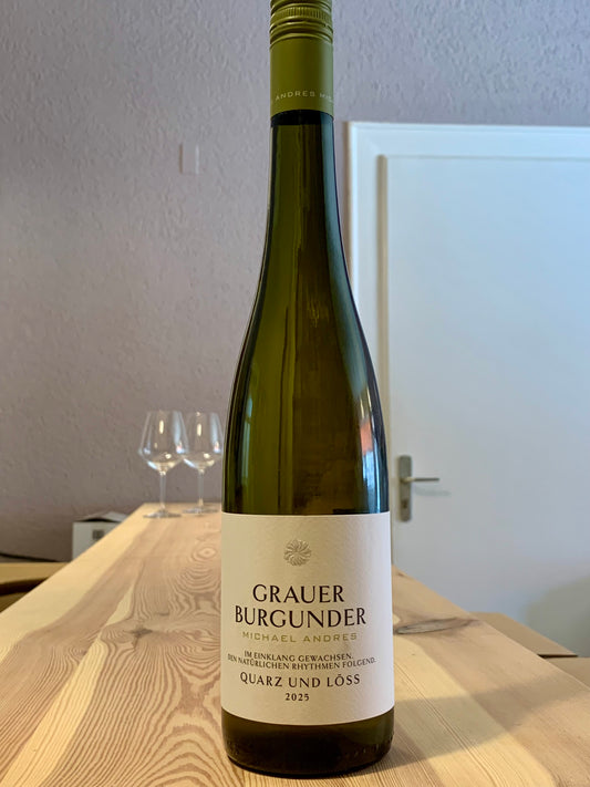 Grauer Burgunder Quarz und Löss 2025 Michael Andres Pfalz/Bio