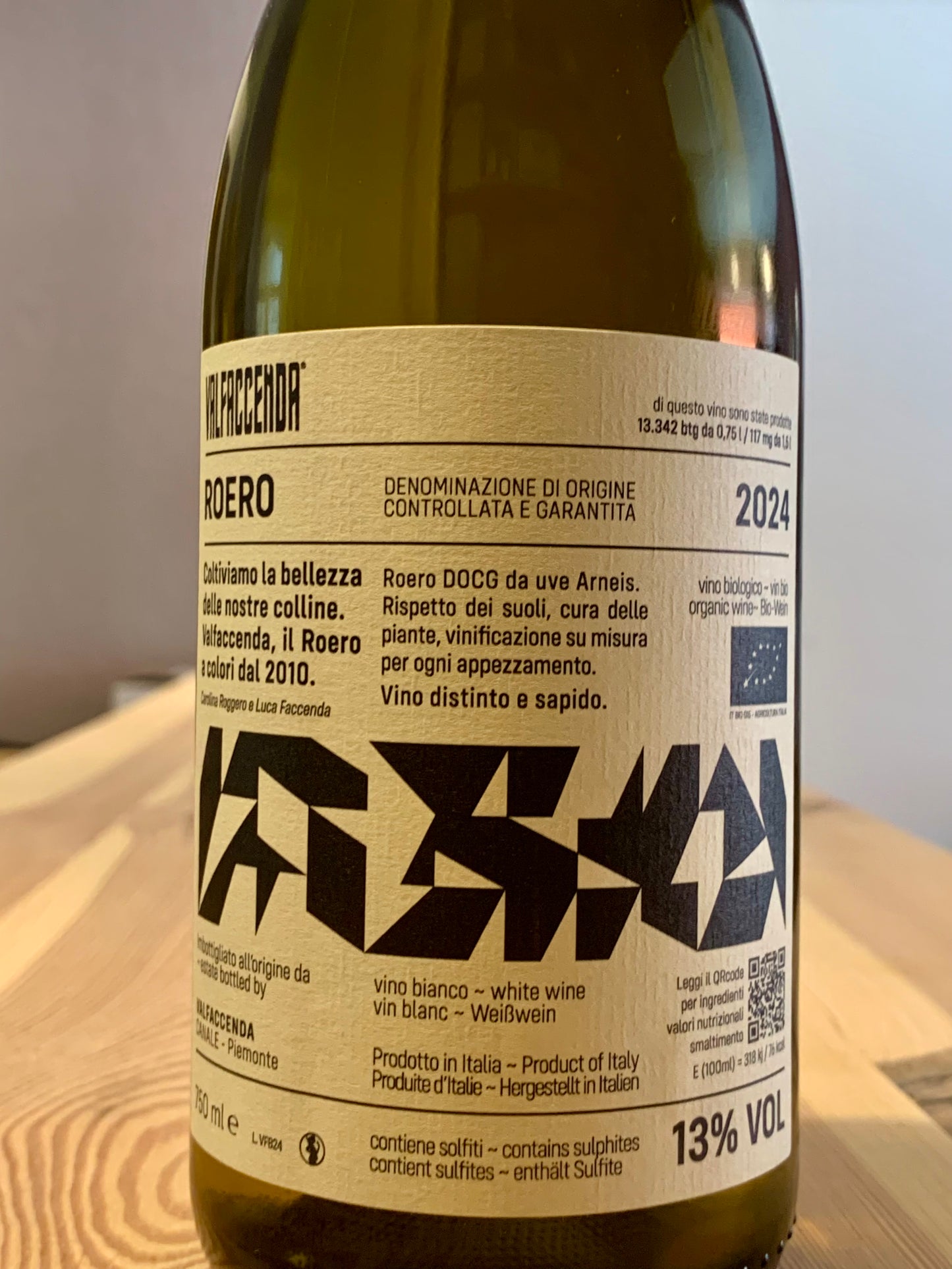 Valfaccenda Roero Arneis 2024 Piemont/Bio