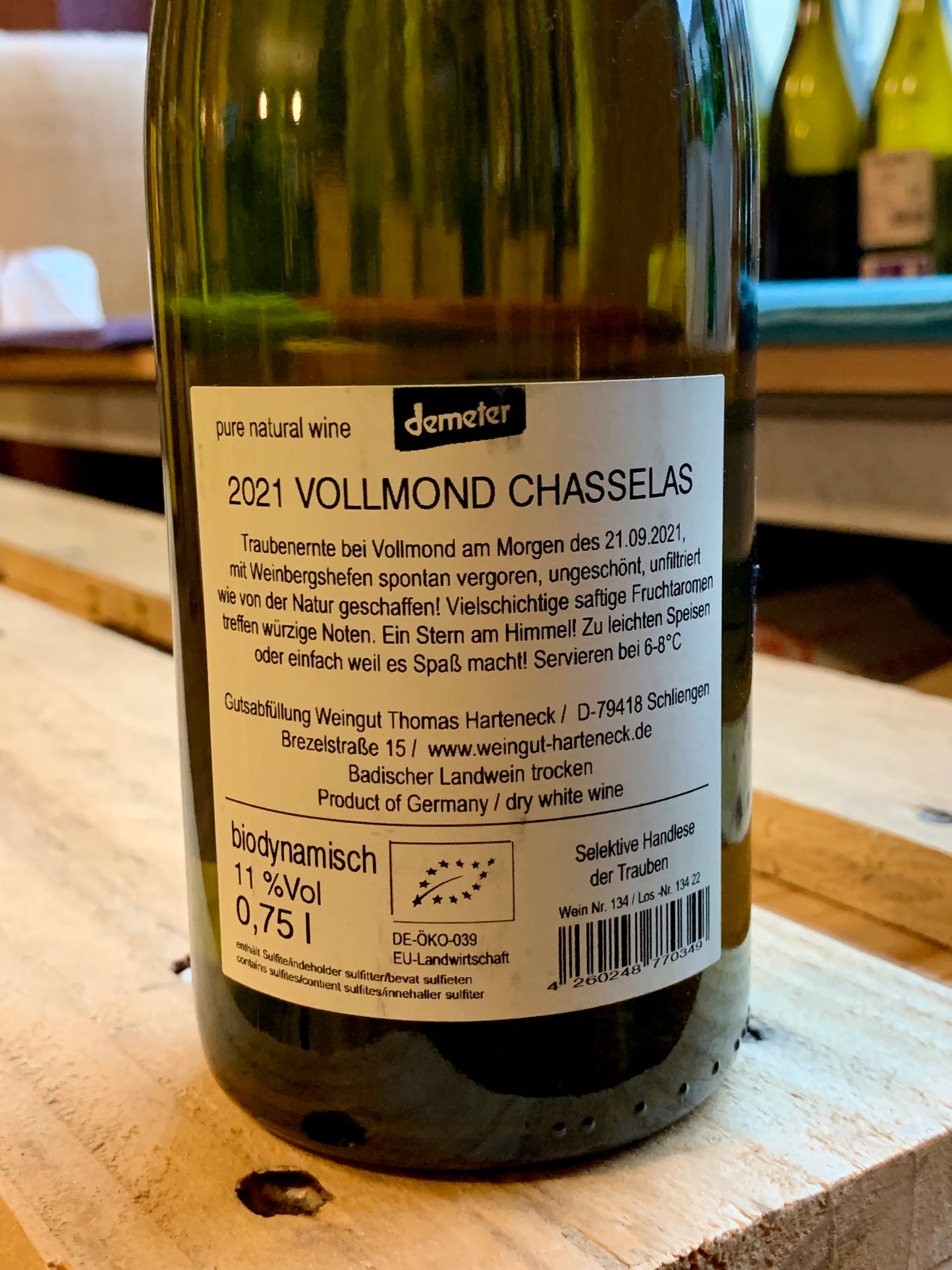 Vollmond Chasselas 2021 Thomas Harteneck Baden/Bio