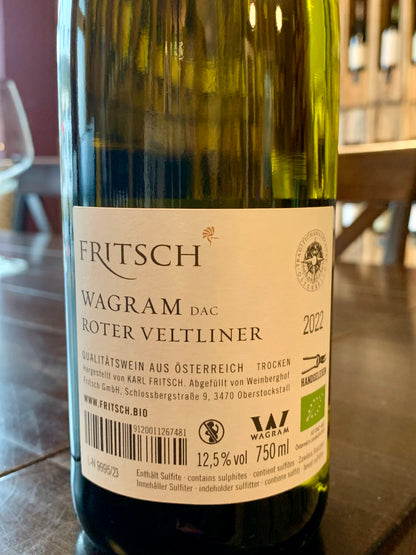 Roter Veltliner Fritsch 2022 Wagram DAC/Bio