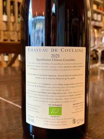 Chateau de Coulaine 2021 Cabernet Franc Chinon-Loire/Bio