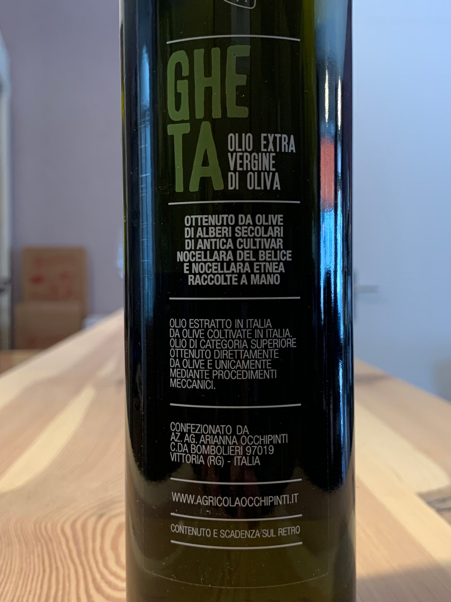 Occhipinti Olivenöl Gheta Extra Vergine 500ml Sizilien/Bio