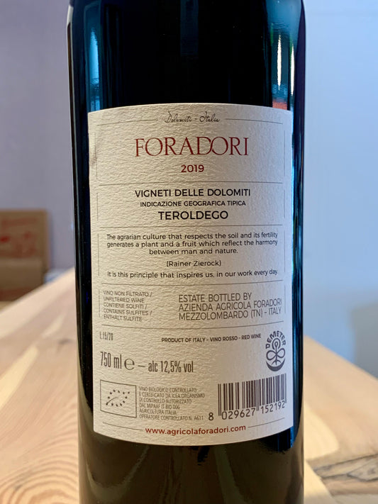 Foradori 2019 Teroldego Vigneti delle Dolomiti  IGT Trentino/Bio