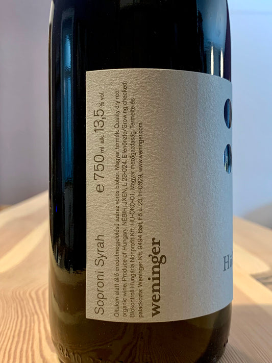 Höllesgrund 2021 Syrah Weingut Weninger Burgenland/Bio