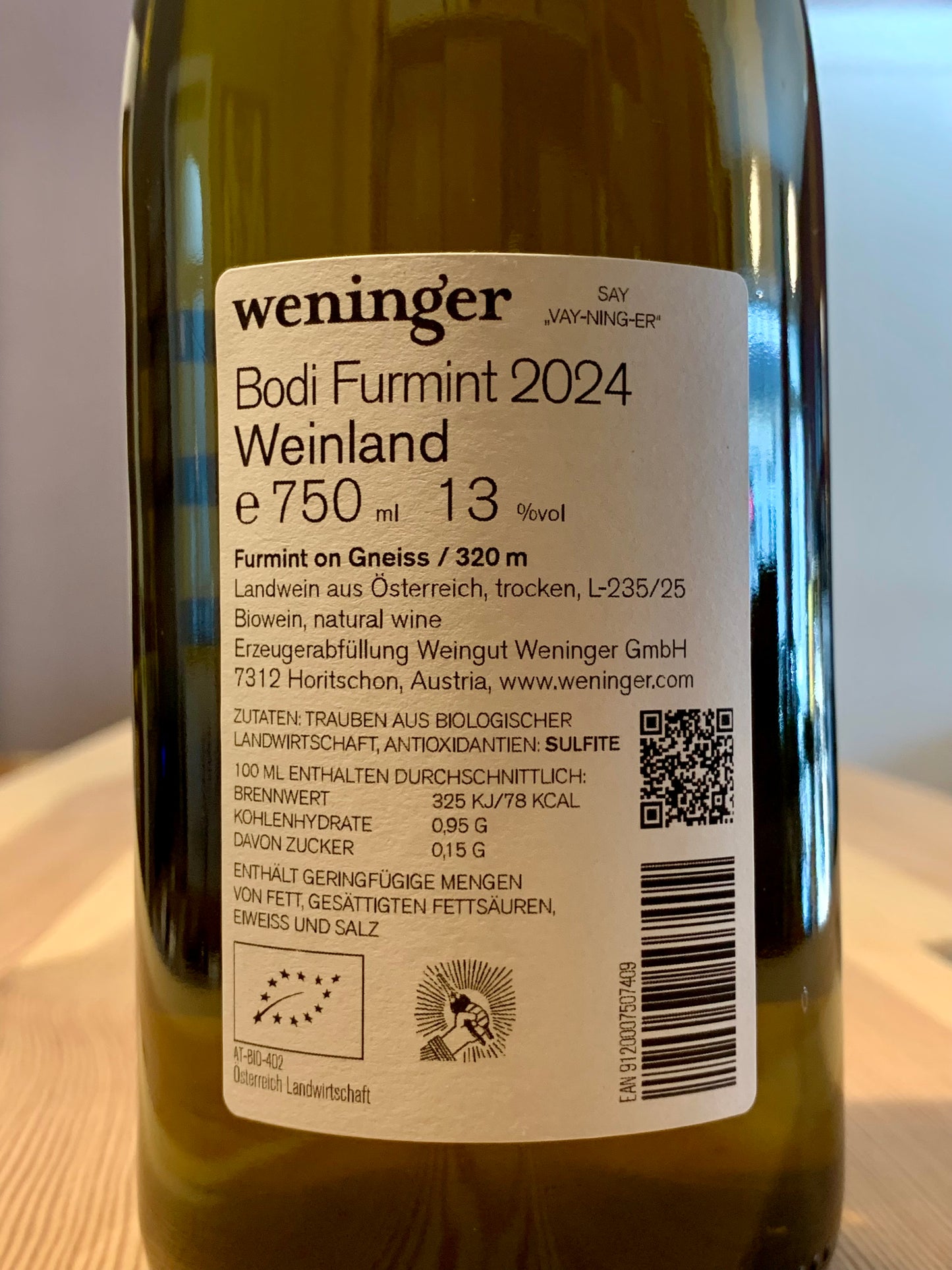 Bodi Furmint 2024 Weingut Weninger Burgenland/Bio