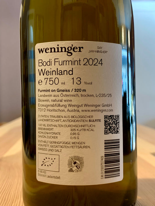 Bodi Furmint 2024 Weingut Weninger Burgenland/Bio