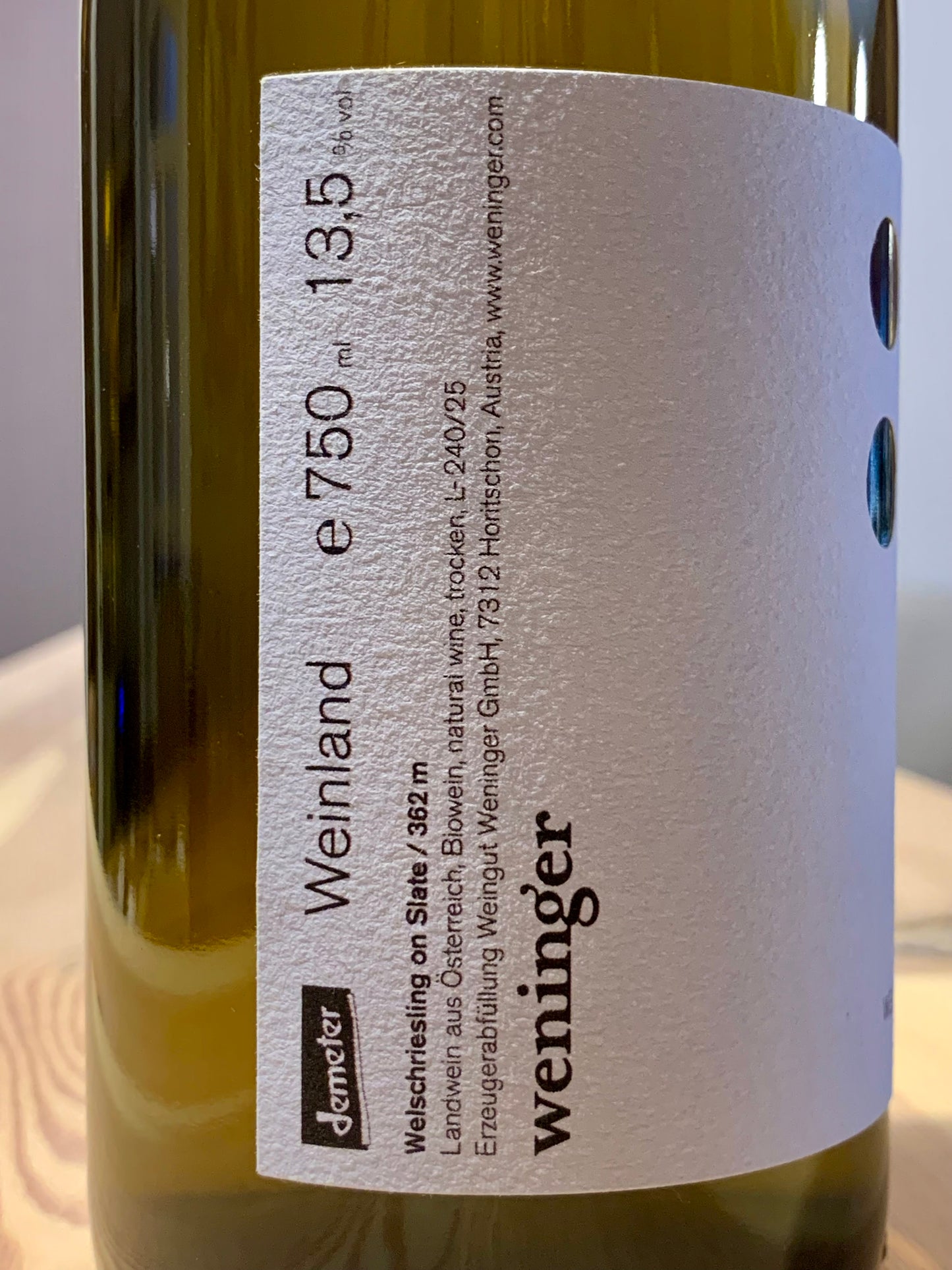 Say Welschriesling 2024 Weingut Weninger Burgenland/Bio