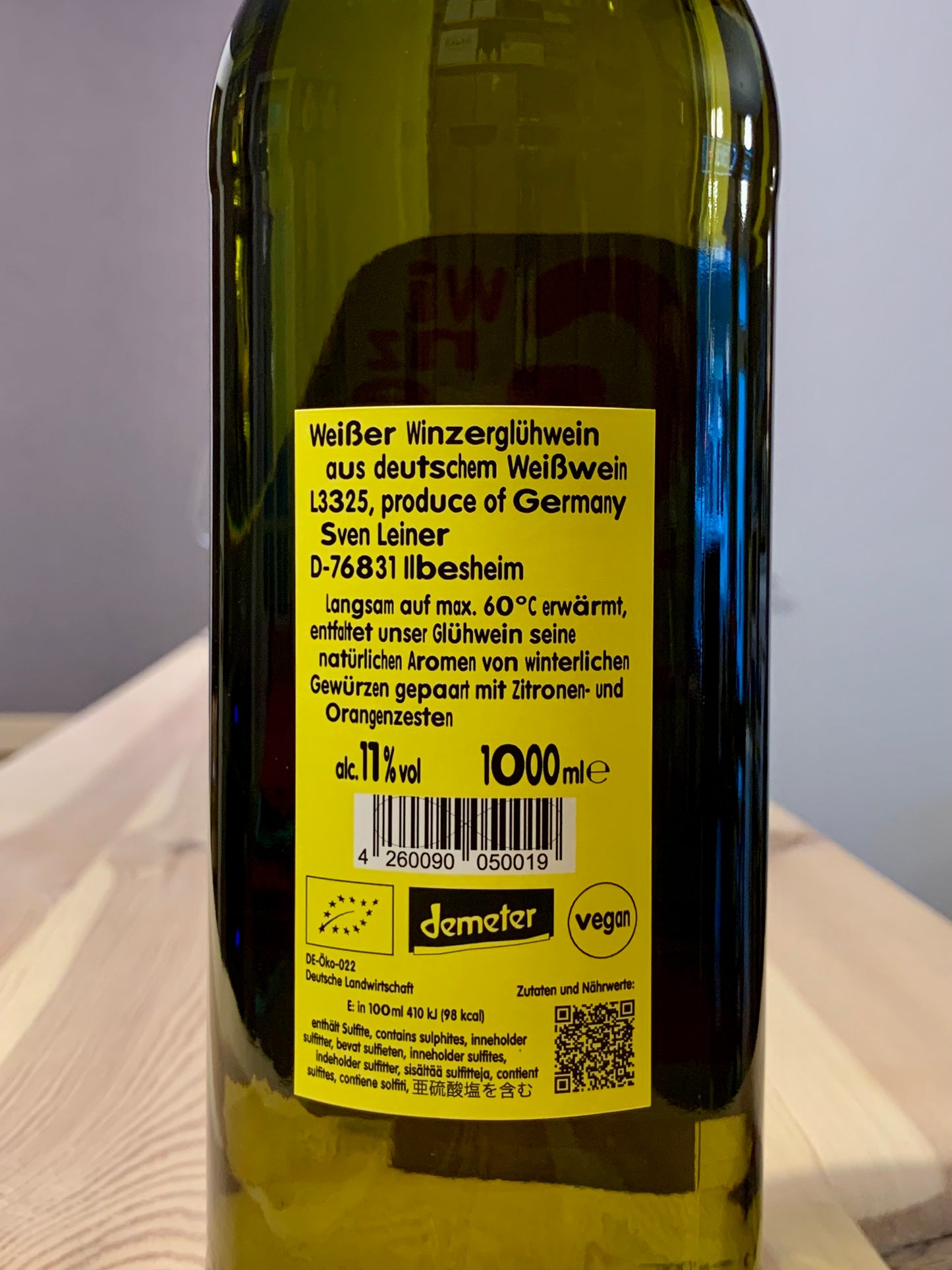 Winzer Glühwein weiss Sven Leiner Pfalz/Bio