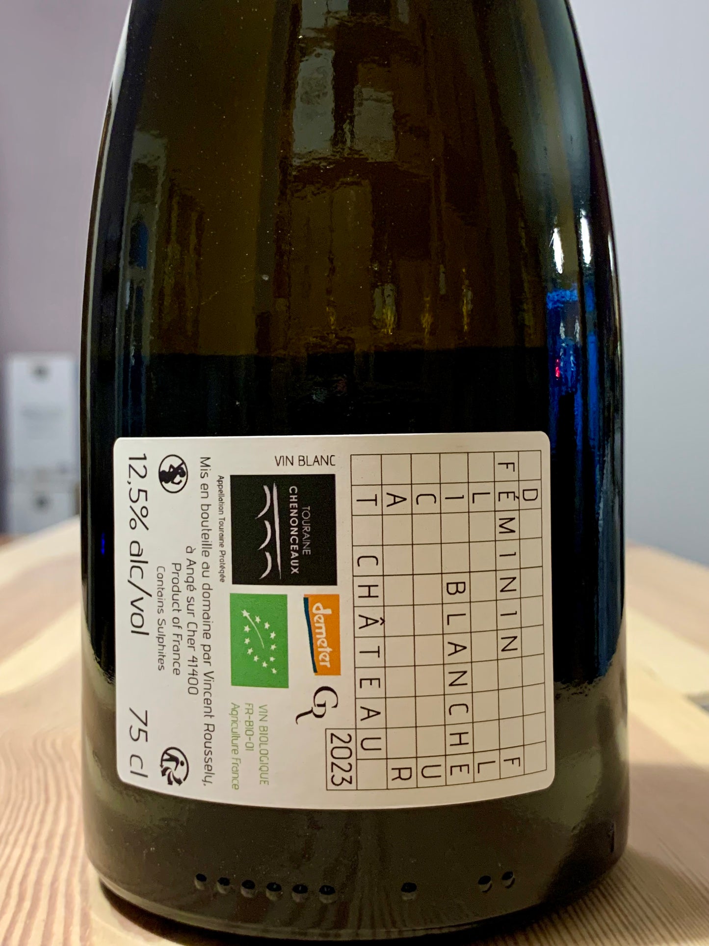 Chenonceaux Sauvignon Blanc 2023 Clos Roussely Loire/Bio