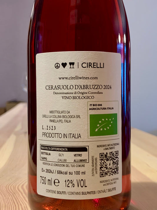 Cirelli 2024 Cerasuolo d'Abruzzo DOC/Bio
