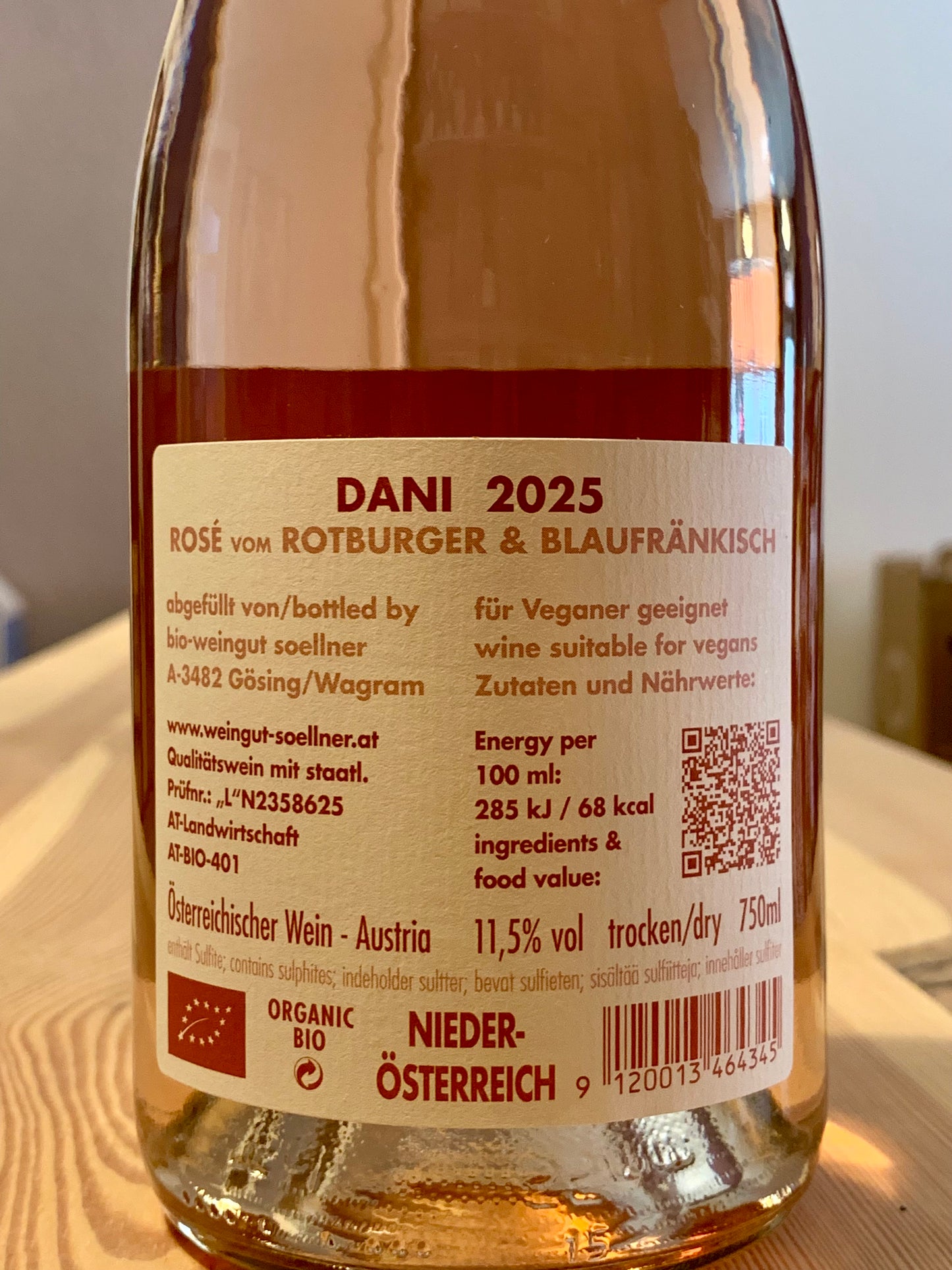 Dani Rosé 2025 Weingut Söllner Wagram/Bio
