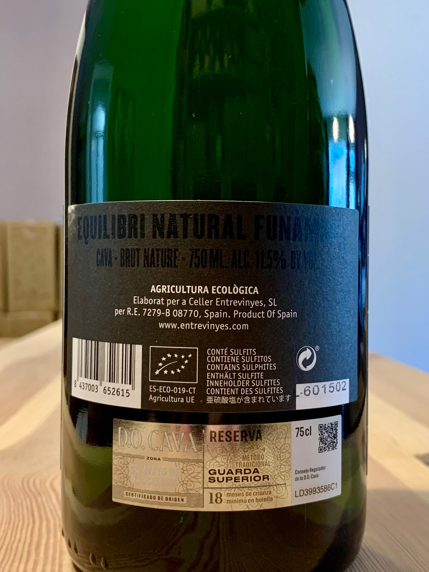 Cava Funambul Brut Natur 2022 Entrevinyes Penedes/Bio
