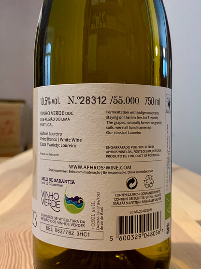 Aphros Loureiro 2023 Aphros Wine Vinho Verde/Bio