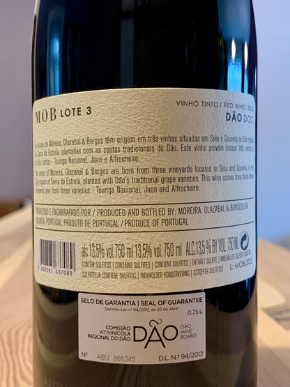 M.O.B. Lote 3 Tinto 2022 Serra da Estrela Dao