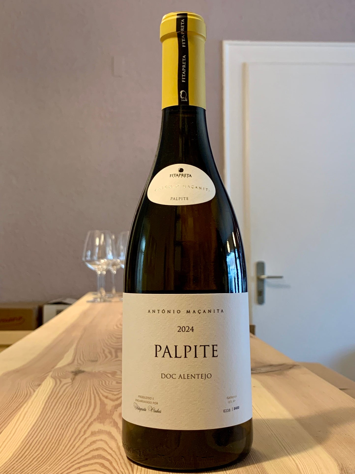 Fitapreta Palpite Branco Reserva 2024 Antonio Macanita Alentejo/Bio