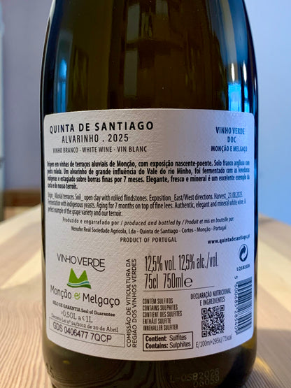 Quinta De Santiago Alvarinho 2025 Moncao E Melgaco