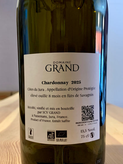 Domaine Grand Côtes du Jura Chardonnay 2025